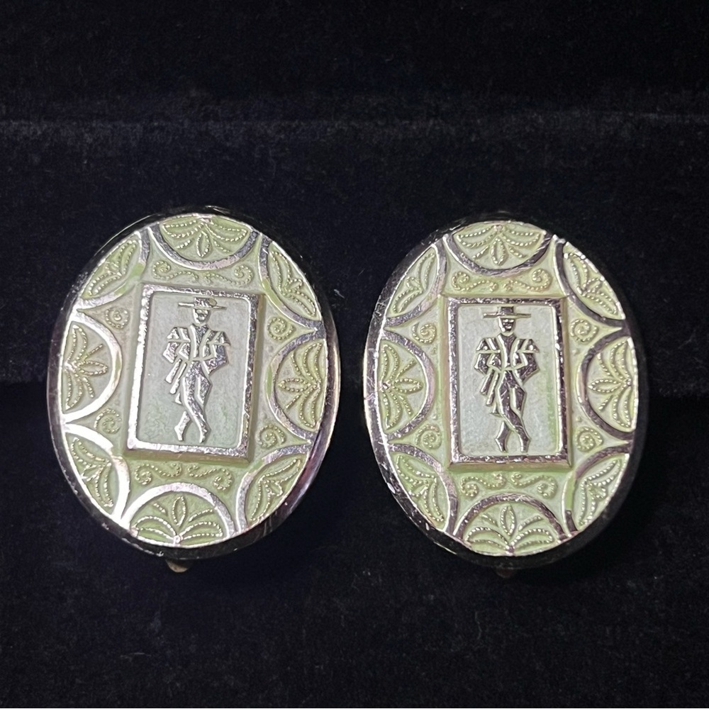 West Germany Vintage Clip On Earrings